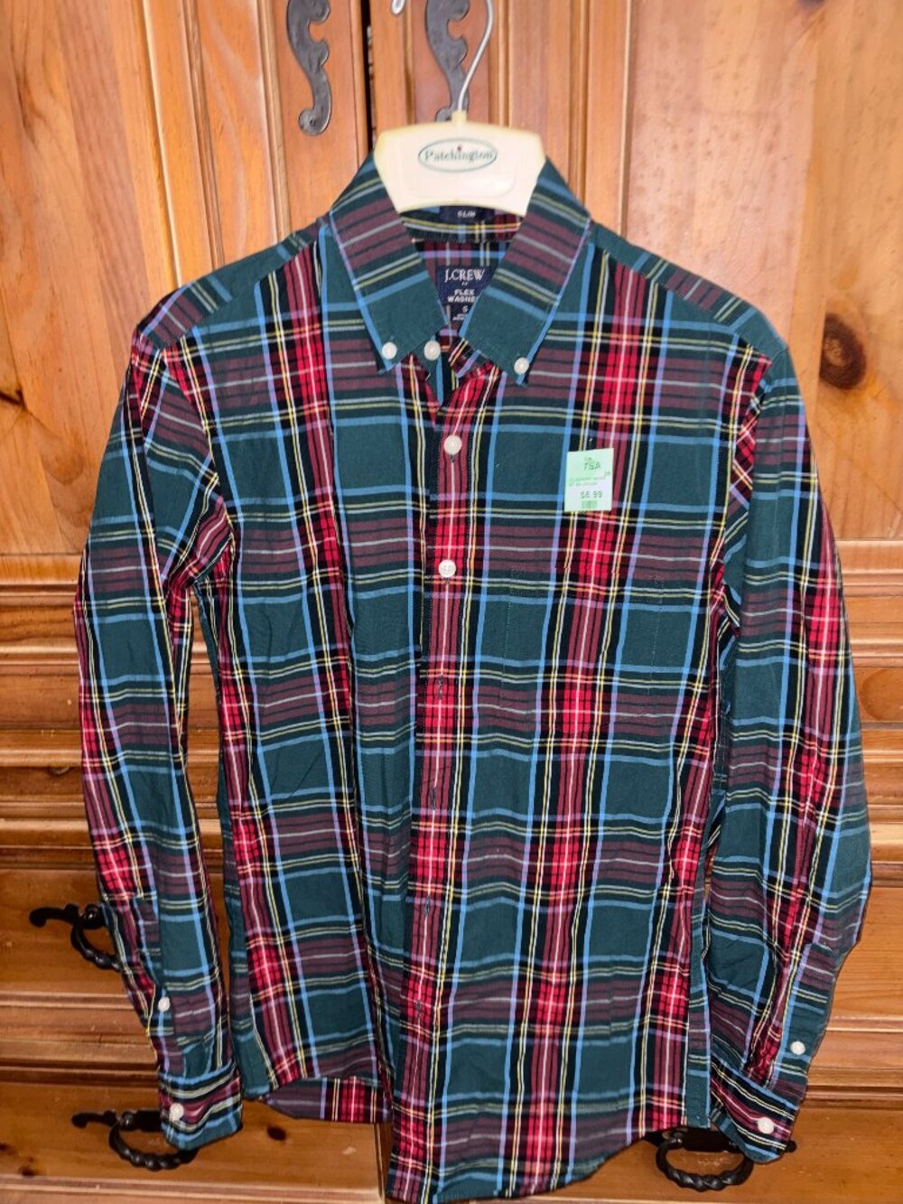 Mens S J Crew Long Sleeve Dress Shirt